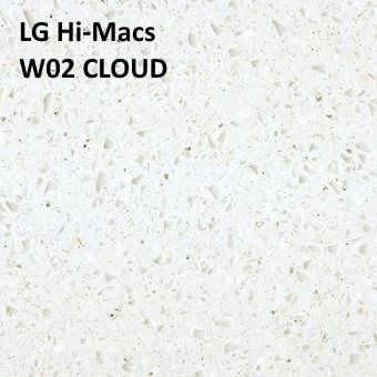 Акриловый камень LG Hi-Macs W02 CLOUD